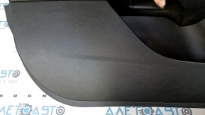 Door trim card front left Ford Fusion mk5 13-16 black with black insert leather, armrest leather, molding under the tree, scratch, scuff, abrasions