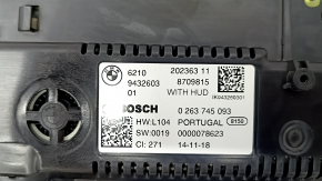 Instrument cluster BMW 3 G20 19-12.3", for projection, 92k