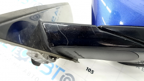 Left side mirror BMW 3 G20 19-9 pins, turn signal, heated, auto-dimming, BSM, camera, Shadow-Line, blue, worn