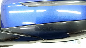 Left side mirror BMW 3 G20 19-9 pins, turn signal, heated, auto-dimming, BSM, camera, Shadow-Line, blue, worn