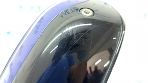 Left side mirror BMW 3 G20 19-9 pins, turn signal, heated, auto-dimming, BSM, camera, Shadow-Line, blue, worn