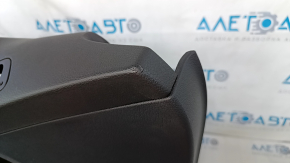 Door trim card front left VW Tiguan 09-17 black with black insert cloth, armrest cloth, bumps, scuffs, for cleaning
