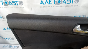 Door trim card front left VW Tiguan 09-17 black with black insert cloth, armrest cloth, bumps, scuffs, for cleaning