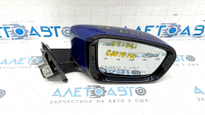 Side mirror right BMW 3 G20 19-9 pins, turn signal, heating, BSM, camera, Shadow-Line, blue