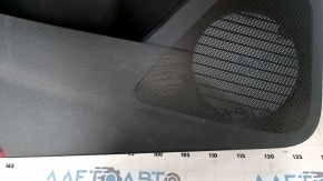 Door trim card front left VW Tiguan 09-17 black with black insert cloth, armrest cloth, bumps, abrasions, scratches