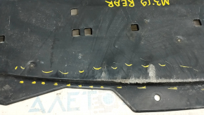 Rear bumper protection center Mazda 3 19-4d worn, torn