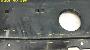 Rear bumper protection center Mazda 3 19-4d worn, torn