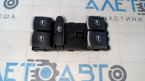 Front left window lift control VW Passat b7 12-15 USA black chrome