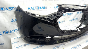 Front bumper bare Mazda 3 19-4d, black, scratches