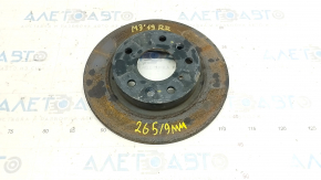 Brake disc rear right Mazda 3 19-265/9mm, Mexico built