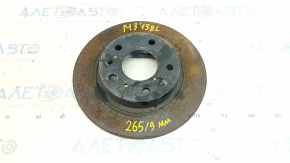 Rear left brake disc Mazda 3 19-265/9mm, Mexico built