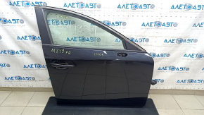 Door assembly front right Mazda 3 19- 4d, black 41W, butt