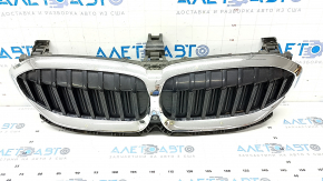 Radiator grill assembly BMW 3 G20 19-22 chrome with camera, M Sport, bumpers, sand