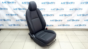 Passenger seat Mazda 3 19-22 with airbag, mechanical, black leather, Mexico built, without pad