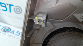 Door trim card front left VW Passat b7 12-15 USA gray, gray insert, leather armrest, scratches, dents, abrasions, broken fastener