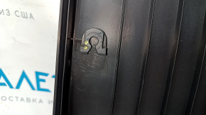 Door trim card front left VW Passat b7 12-15 USA black with black insert leather, armrest leather, molding gray gloss, dents, bumps, broken crepe, scratches, abrasions