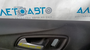 Door trim card front left Ford Escape MK3 17-19 rest, black, chrome handle, scratches, abrasions, dents, bumps