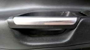 Door trim card front left Ford Escape MK3 17-19 rest, black, chrome handle, scratches, abrasions, dents, bumps