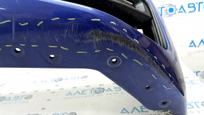Front bumper complete BMW 3 G20 19-22 for parking sensors and PMA, with wiring, fasteners and fog lights, M Sport, blue, torn, scratches, dented, crack in grille