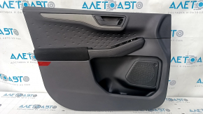 Door trim card front left Ford Escape MK4 20-22 black, armrest cloth, handle molding graphite, scratches, abrasions, dents, bumps