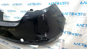 Rear bumper bare Mazda 3 19-4d, black, dented, scratches