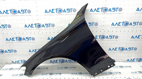 Front left wing Mercedes C-class W205 15-21 aluminum, black 040, butt