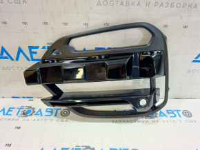 Lower grille front bumper left BMW X3 G01 18-21 under fog lights and parking sensors, black gloss