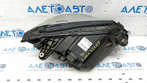 Front left headlight complete Mercedes C-class W205 15-18 halogen, with seal, sand, for polishing, torn seal