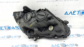Front left headlight complete Mercedes C-class W205 15-18 halogen, with seal, sand, for polishing, torn seal