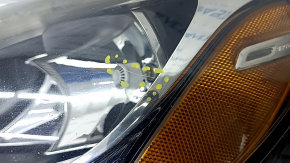 Front left headlight complete Mercedes C-class W205 15-18 halogen, with seal, sand, for polishing, torn seal