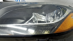 Front left headlight complete Mercedes C-class W205 15-18 halogen, with seal, sand, for polishing, torn seal