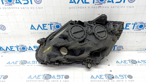 Front right headlight complete Mercedes C-class W205 15-18 halogen, with seal, sand, for polishing, torn seal