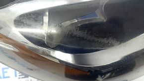 Front right headlight complete Mercedes C-class W205 15-18 halogen, with seal, sand, for polishing, torn seal