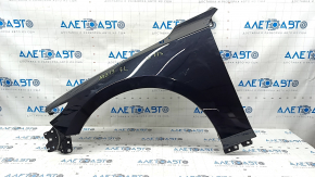 Front left wing Mazda 3 19-4d, black 41W