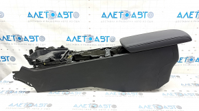 Central console armrest and cup holders Mazda 3 22-23 leather black, Mexico built, scratches