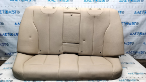Rear row of seats 2nd row BMW 3 F30 12-18 beige leather, solid back, without headrests, dented, dry cleanable