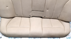 Rear row of seats 2nd row BMW 3 F30 12-18 beige leather, solid back, without headrests, dented, dry cleanable
