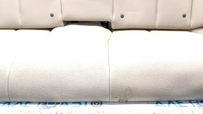 Rear row of seats 2nd row BMW 3 F30 12-18 beige leather, solid back, without headrests, dented, dry cleanable