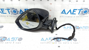 Side mirror left Mazda 3 19-4d 6 pins, turn signal, heated, BSM, Mexico built, black