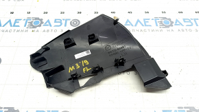 Front panel trim side left Mazda 3 19- black, Mexico built