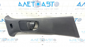 Center pillar trim upper belt right Mazda 3 19- 4d black, Mexico built, without plug, scratches