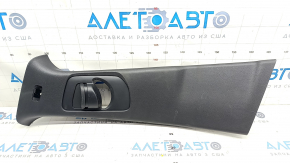 Center pillar trim upper belt left Mazda 3 19- 4d black, Mexico built, without plug, scratches