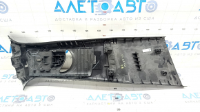 Center pillar trim upper belt left Mazda 3 19- 4d black, Mexico built, without plug, scratches