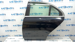 Door assembly rear left Mercedes C-class W205 15-21 aluminum, black 040, torn seal