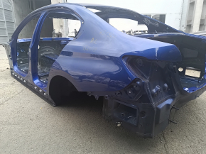 Quarter wing rear left BMW 3 G20 19- on the body, blue