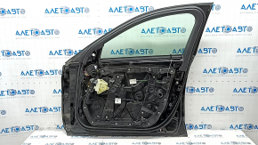 Door assembly front right Mercedes C-class W205 15-21 aluminum, black 040, bumps, scratch