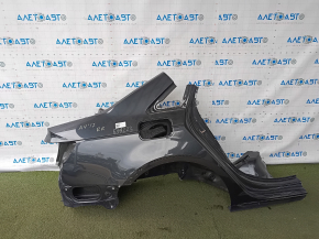 Quarter wing rear right Audi A4 B9 17- sawn off, graphite, dented, bumps, paint chips