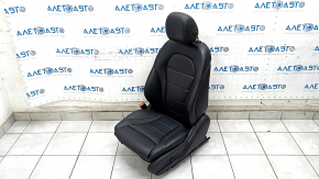Driver's seat Mercedes C-class W205 15-21 with airbag, electric, heated, memory, black leather, scratches on the pad, defect of the back pocket