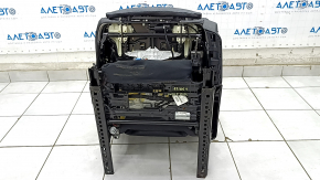 Driver's seat Mercedes C-class W205 15-21 with airbag, electric, heated, memory, black leather, scratches on the pad, defect of the back pocket