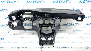 Torpedo front panel with AIRBAG Mercedes C-class W205 15-18 without projection, black